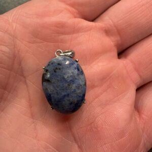 Blue Stone Pendant Necklace